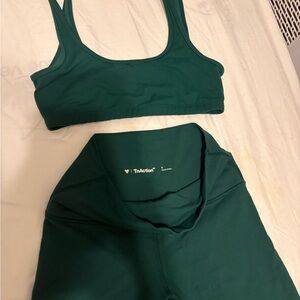 TNA Deep Green Activewear Set